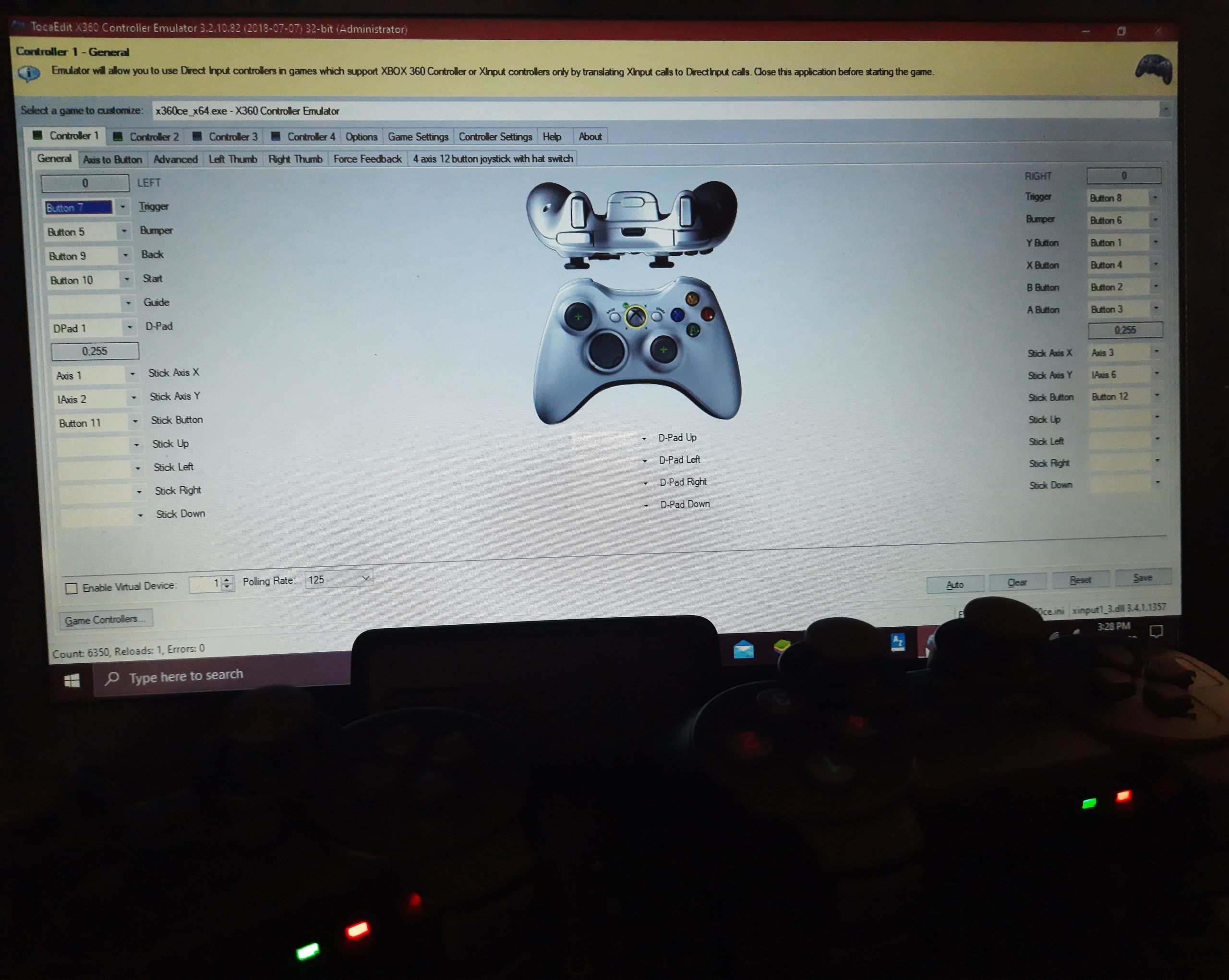 xbox 360 controller emulator download windows 10