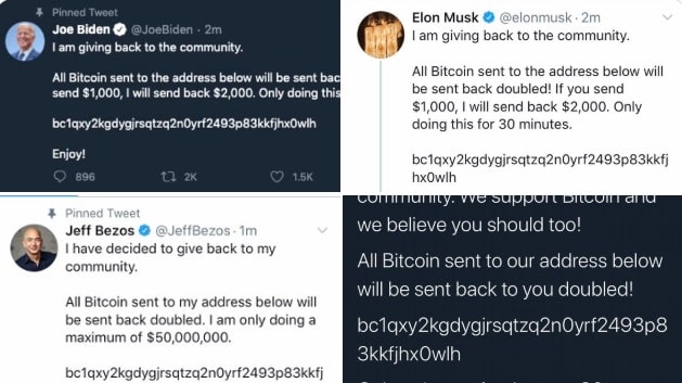 Major US Twitter accounts hacked in Bitcoin scam